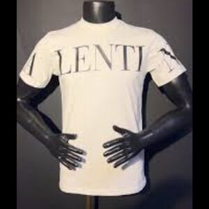 Valentino Garavani Graphic T-Shirt Light Gray Size S